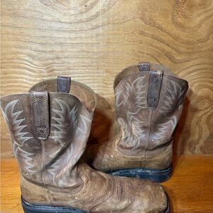 Ariat Brown Leather Western Boots